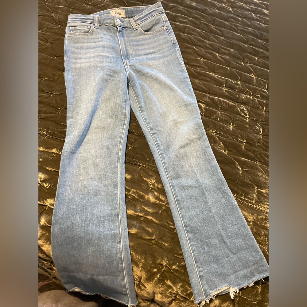 PAIGE Light Blue Flare Jeans